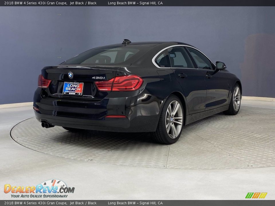 2018 BMW 4 Series 430i Gran Coupe Jet Black / Black Photo #5