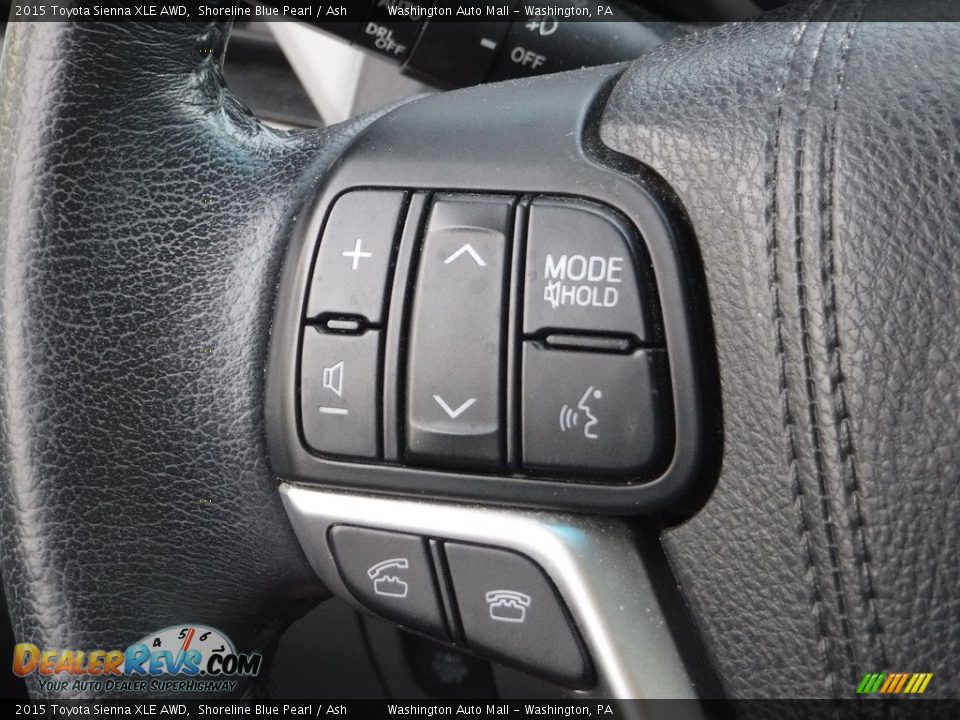 2015 Toyota Sienna XLE AWD Shoreline Blue Pearl / Ash Photo #21