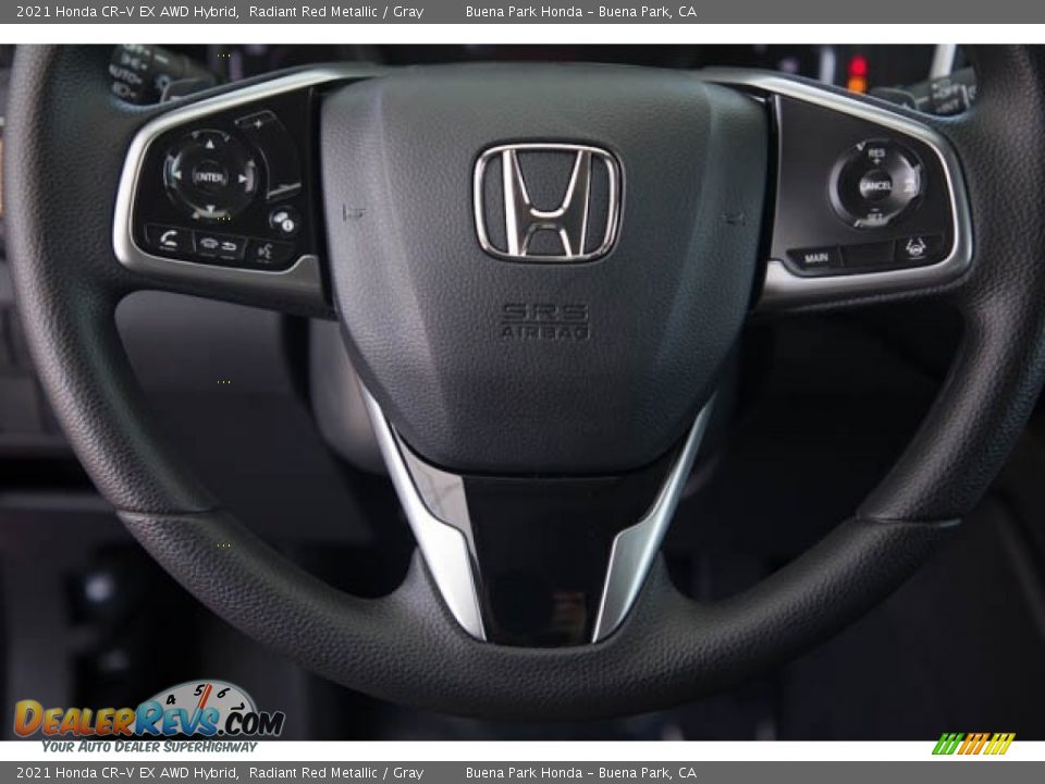 2021 Honda CR-V EX AWD Hybrid Radiant Red Metallic / Gray Photo #17