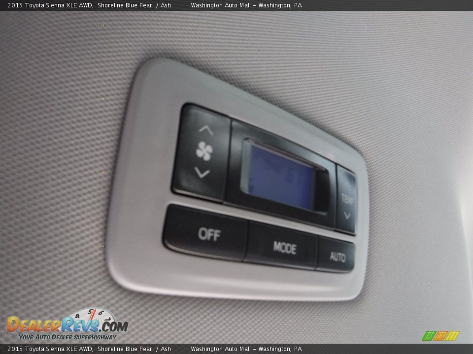 2015 Toyota Sienna XLE AWD Shoreline Blue Pearl / Ash Photo #24