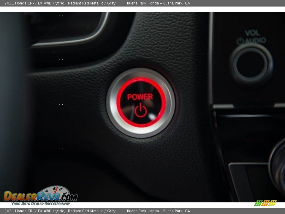 2021 Honda CR-V EX AWD Hybrid Radiant Red Metallic / Gray Photo #21