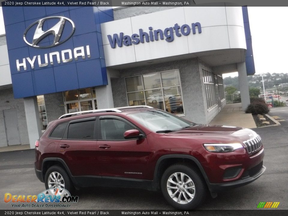 2020 Jeep Cherokee Latitude 4x4 Velvet Red Pearl / Black Photo #2