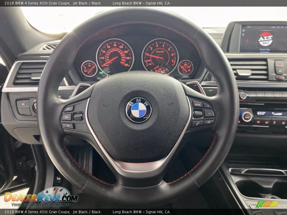 2018 BMW 4 Series 430i Gran Coupe Jet Black / Black Photo #18