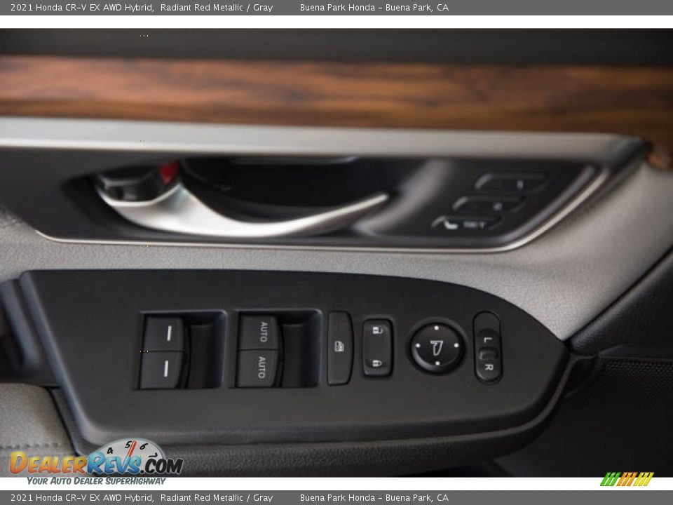 2021 Honda CR-V EX AWD Hybrid Radiant Red Metallic / Gray Photo #32