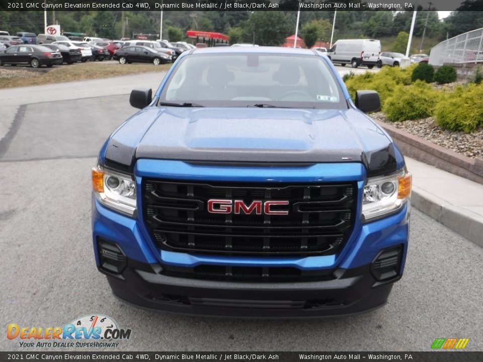 2021 GMC Canyon Elevation Extended Cab 4WD Dynamic Blue Metallic / Jet Black/Dark Ash Photo #10