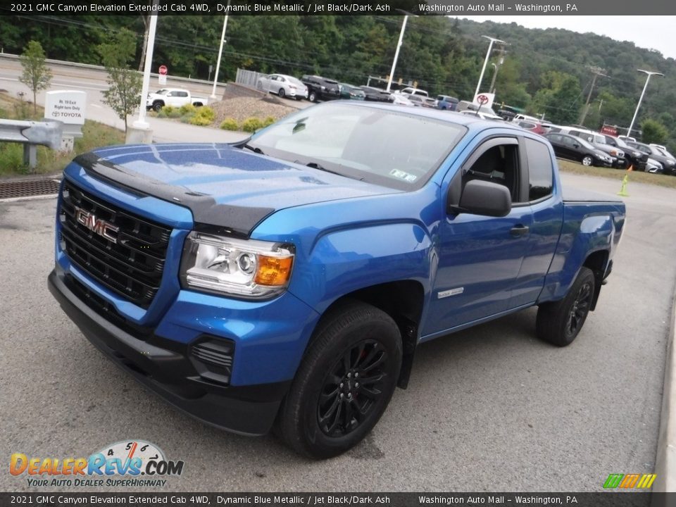 2021 GMC Canyon Elevation Extended Cab 4WD Dynamic Blue Metallic / Jet Black/Dark Ash Photo #11