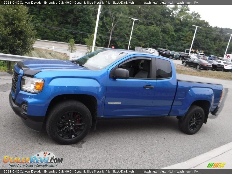 2021 GMC Canyon Elevation Extended Cab 4WD Dynamic Blue Metallic / Jet Black/Dark Ash Photo #13