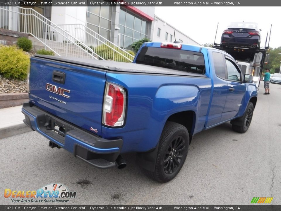 2021 GMC Canyon Elevation Extended Cab 4WD Dynamic Blue Metallic / Jet Black/Dark Ash Photo #18