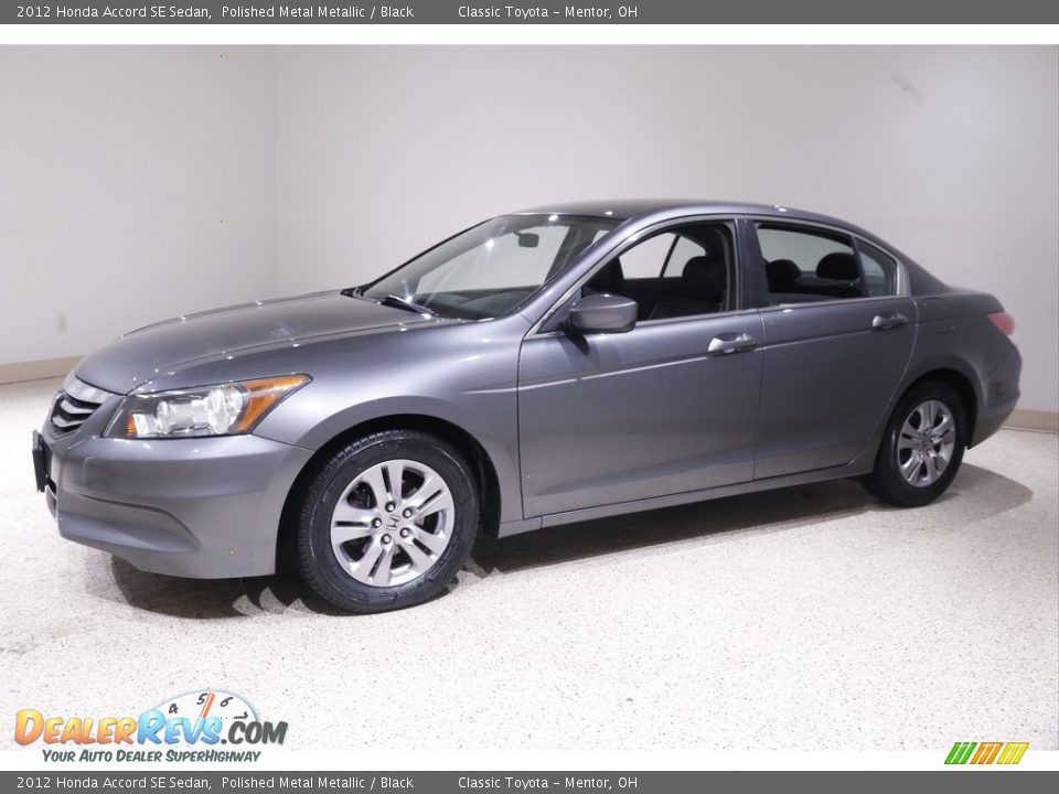 2012 Honda Accord SE Sedan Polished Metal Metallic / Black Photo #3