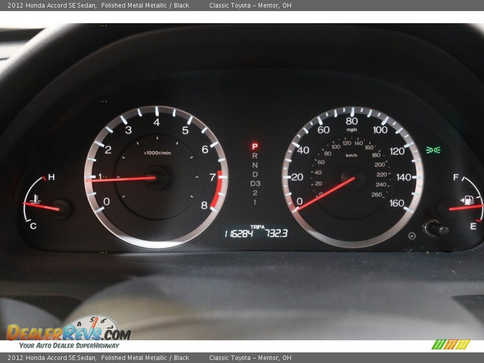 2012 Honda Accord SE Sedan Polished Metal Metallic / Black Photo #8