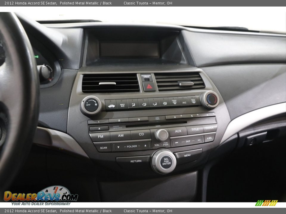 2012 Honda Accord SE Sedan Polished Metal Metallic / Black Photo #9