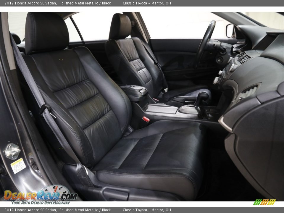 2012 Honda Accord SE Sedan Polished Metal Metallic / Black Photo #14