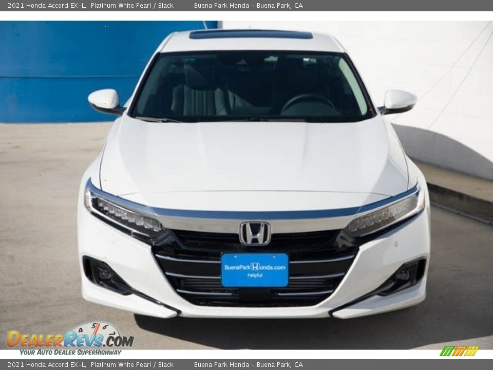 2021 Honda Accord EX-L Platinum White Pearl / Black Photo #3