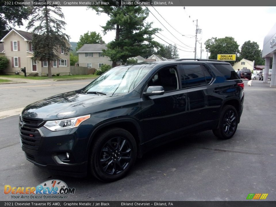 2021 Chevrolet Traverse RS AWD Graphite Metallic / Jet Black Photo #7