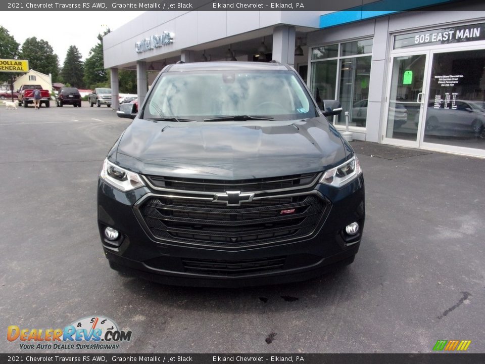 2021 Chevrolet Traverse RS AWD Graphite Metallic / Jet Black Photo #8