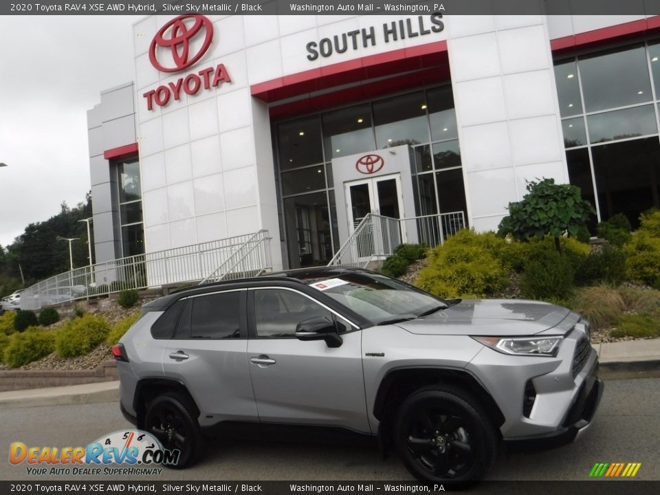 2020 Toyota RAV4 XSE AWD Hybrid Silver Sky Metallic / Black Photo #2