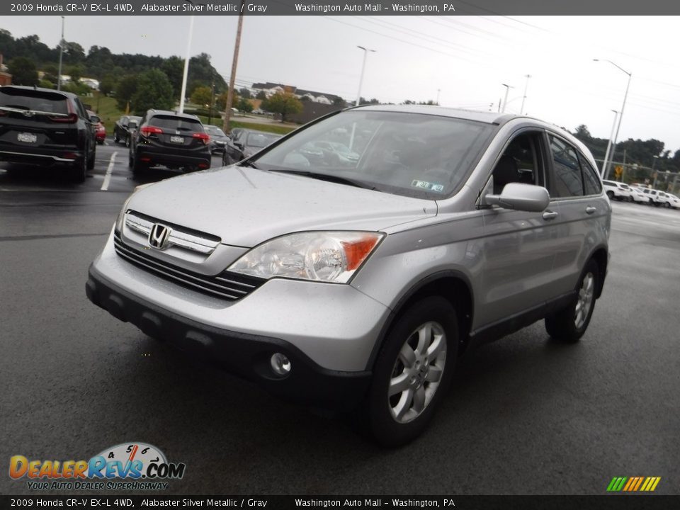 2009 Honda CR-V EX-L 4WD Alabaster Silver Metallic / Gray Photo #6