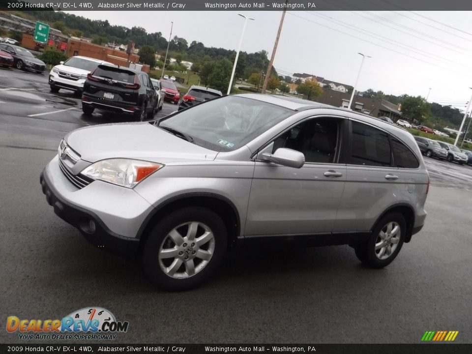 2009 Honda CR-V EX-L 4WD Alabaster Silver Metallic / Gray Photo #7