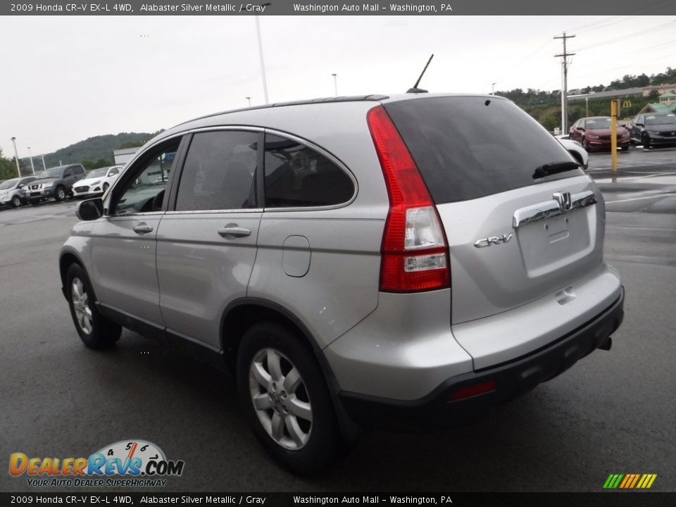 2009 Honda CR-V EX-L 4WD Alabaster Silver Metallic / Gray Photo #8