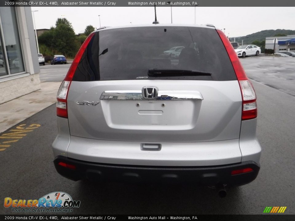 2009 Honda CR-V EX-L 4WD Alabaster Silver Metallic / Gray Photo #9