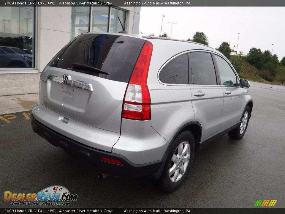 2009 Honda CR-V EX-L 4WD Alabaster Silver Metallic / Gray Photo #10