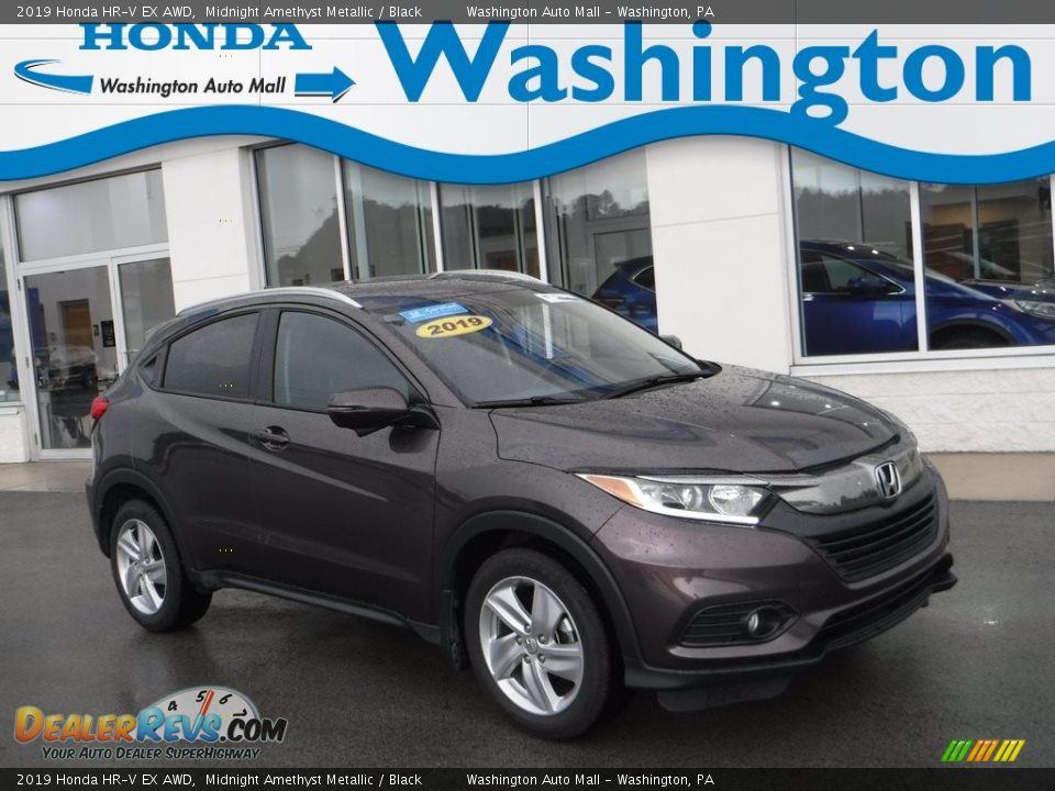 2019 Honda HR-V EX AWD Midnight Amethyst Metallic / Black Photo #1