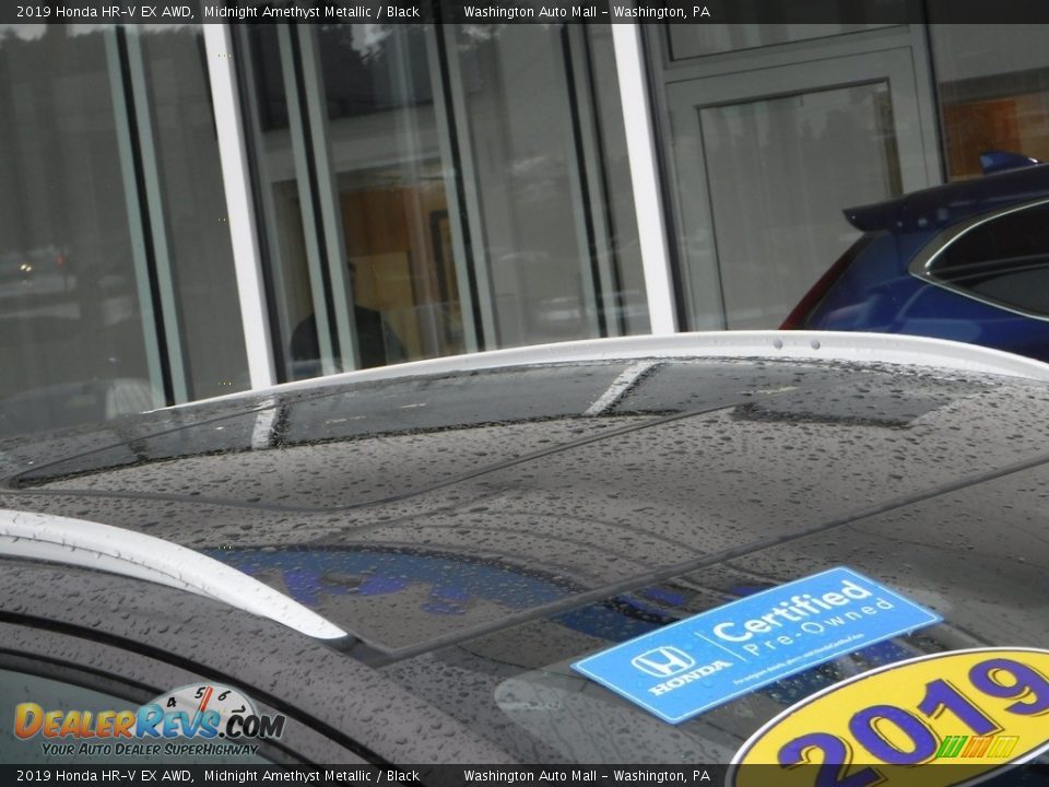 2019 Honda HR-V EX AWD Midnight Amethyst Metallic / Black Photo #3