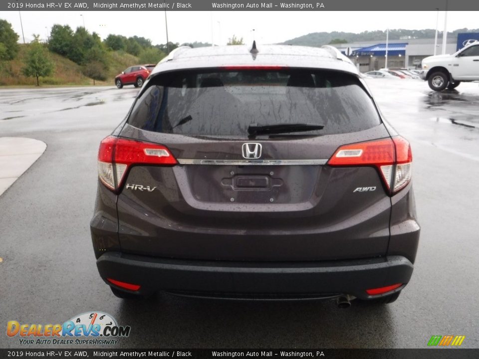 2019 Honda HR-V EX AWD Midnight Amethyst Metallic / Black Photo #9