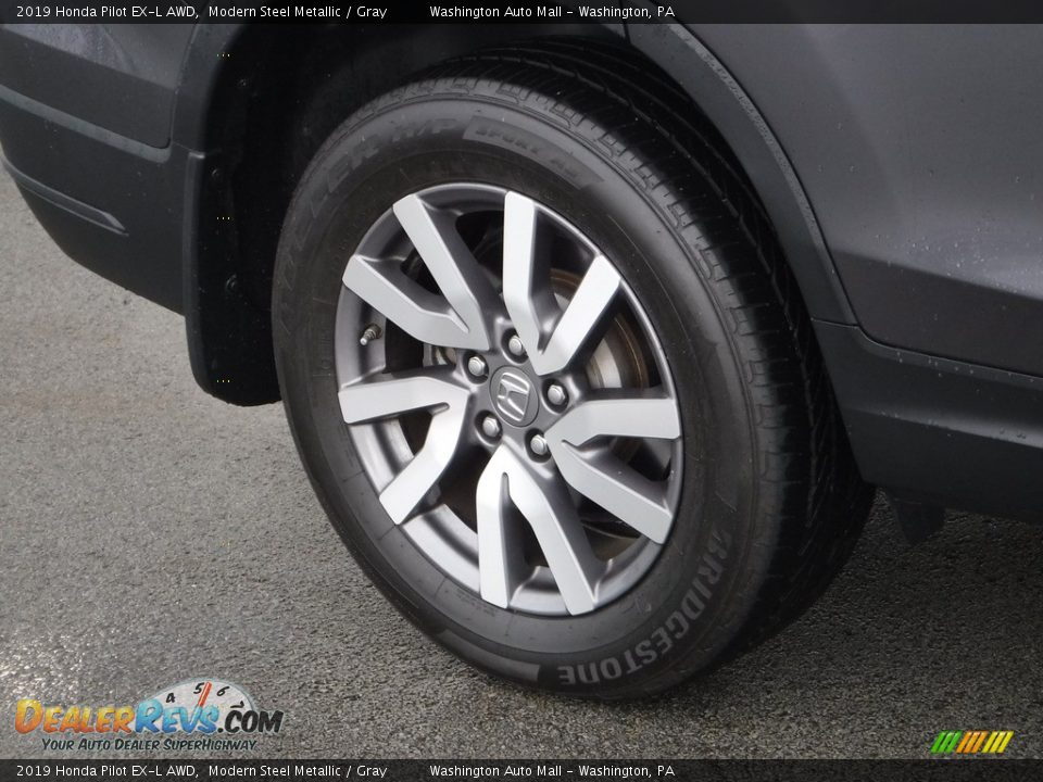 2019 Honda Pilot EX-L AWD Modern Steel Metallic / Gray Photo #4