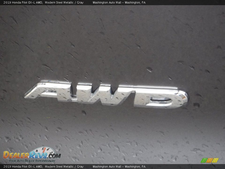 2019 Honda Pilot EX-L AWD Modern Steel Metallic / Gray Photo #10