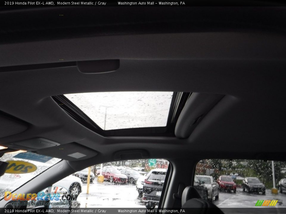 2019 Honda Pilot EX-L AWD Modern Steel Metallic / Gray Photo #11