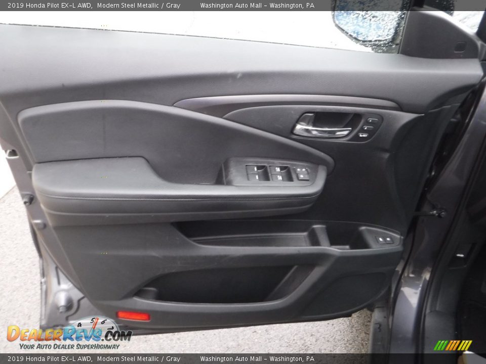 2019 Honda Pilot EX-L AWD Modern Steel Metallic / Gray Photo #12