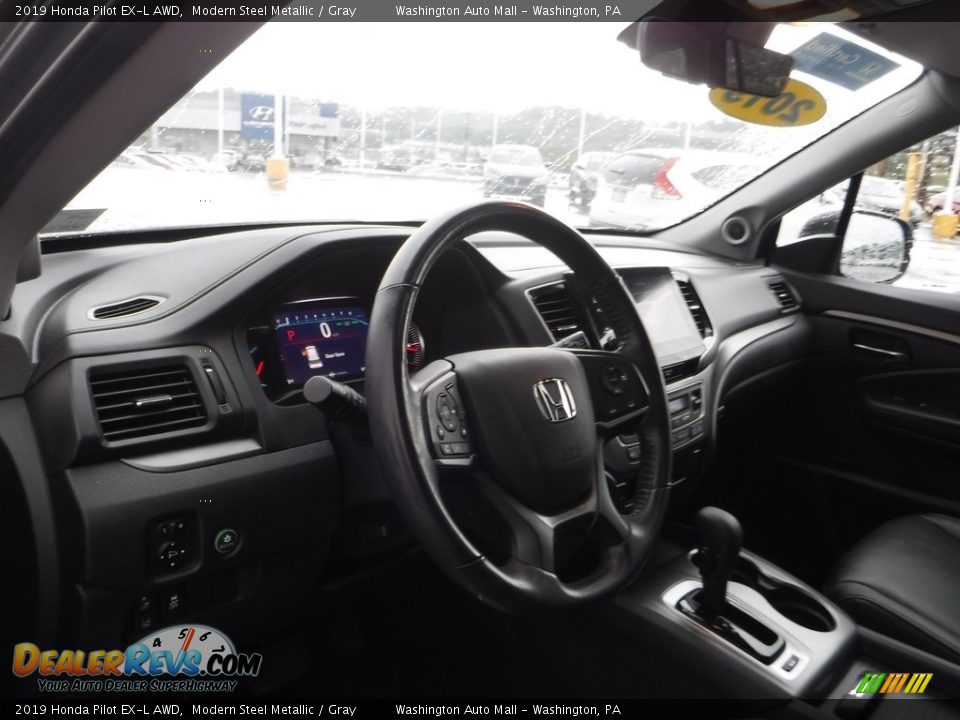 2019 Honda Pilot EX-L AWD Modern Steel Metallic / Gray Photo #15
