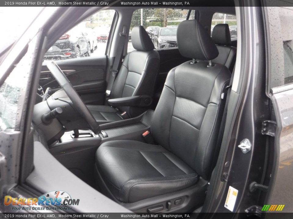 2019 Honda Pilot EX-L AWD Modern Steel Metallic / Gray Photo #16