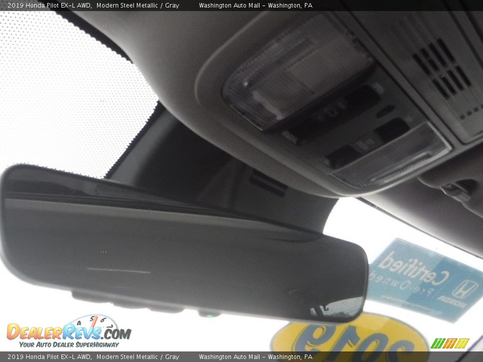 2019 Honda Pilot EX-L AWD Modern Steel Metallic / Gray Photo #22