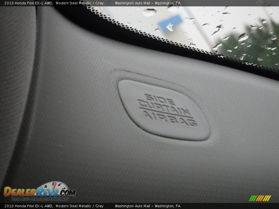 2019 Honda Pilot EX-L AWD Modern Steel Metallic / Gray Photo #25