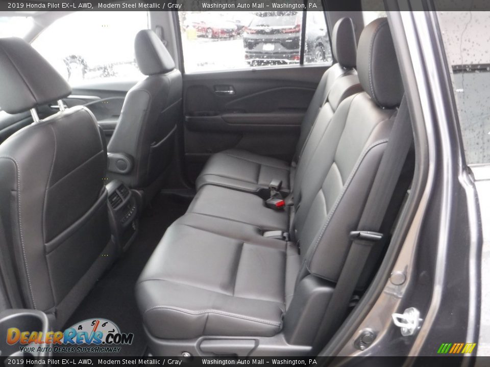 2019 Honda Pilot EX-L AWD Modern Steel Metallic / Gray Photo #28