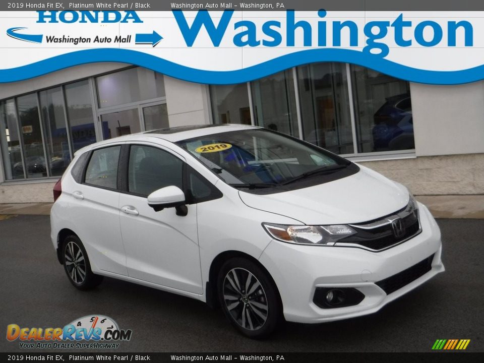 2019 Honda Fit EX Platinum White Pearl / Black Photo #1