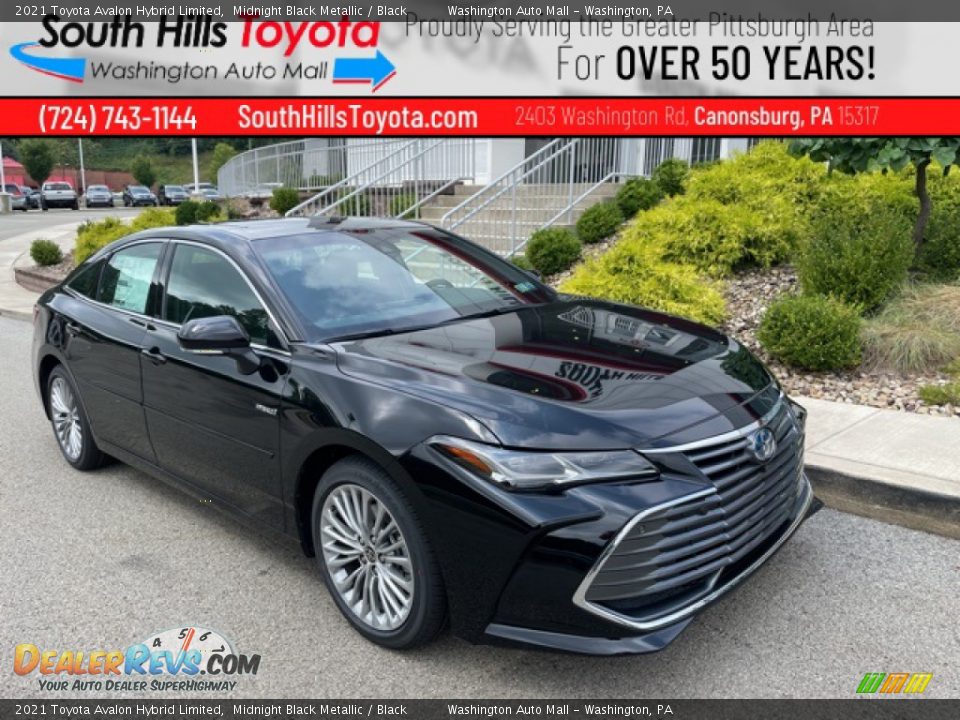 2021 Toyota Avalon Hybrid Limited Midnight Black Metallic / Black Photo #1