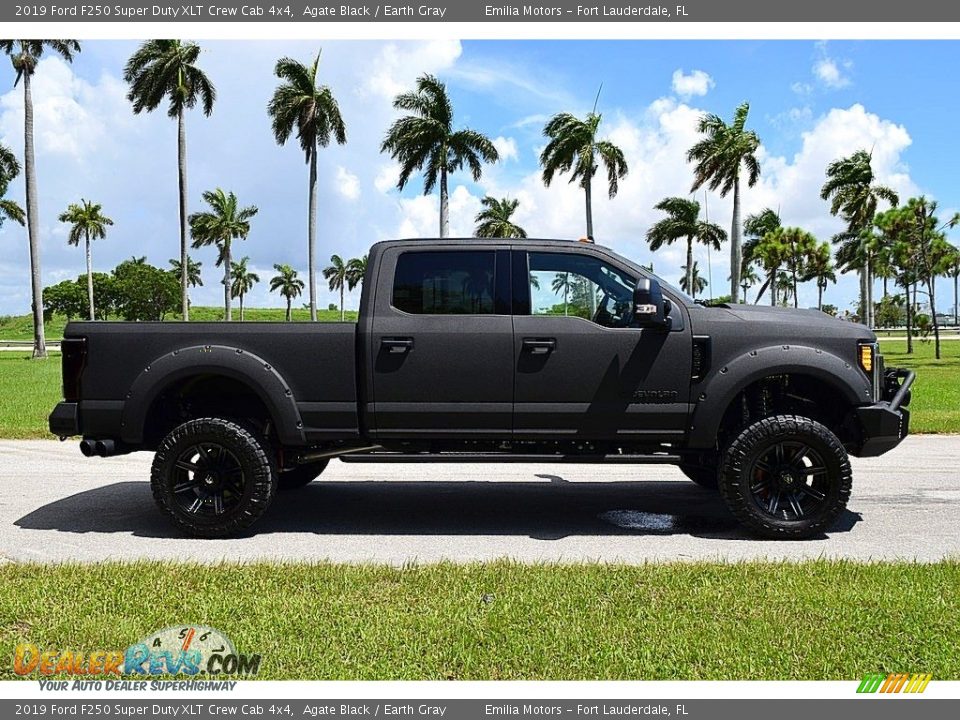 2019 Ford F250 Super Duty XLT Crew Cab 4x4 Agate Black / Earth Gray Photo #2