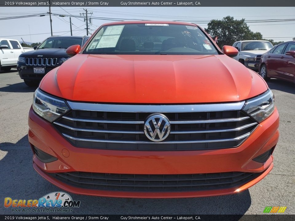 2019 Volkswagen Jetta S Habanero Orange / Storm Gray Photo #2