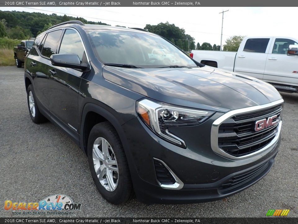 2018 GMC Terrain SLE AWD Graphite Gray Metallic / ­Jet Black Photo #3