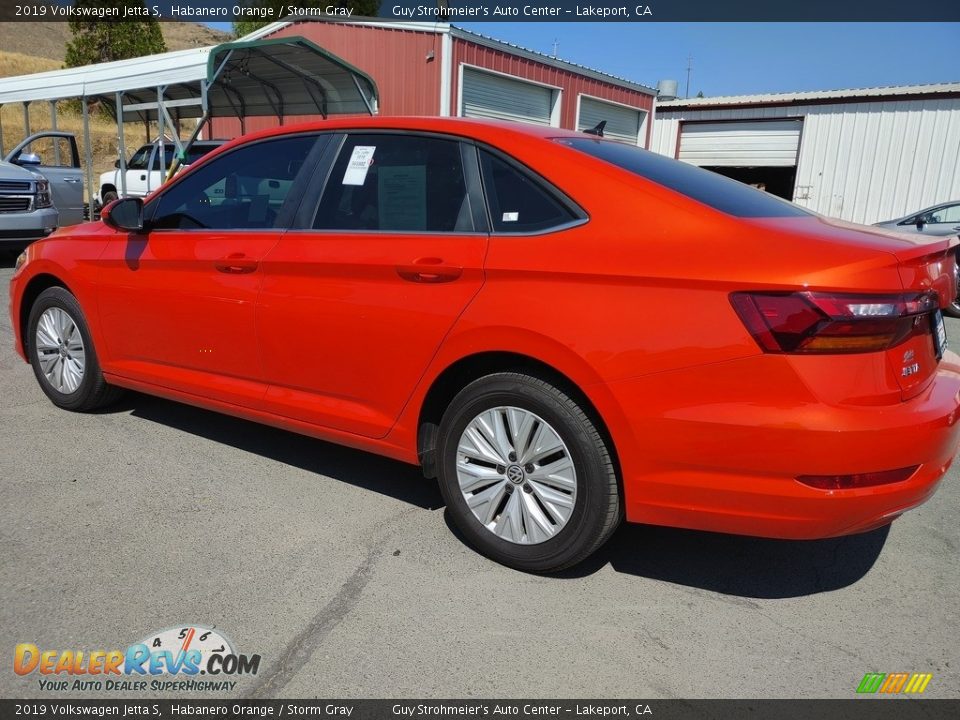 2019 Volkswagen Jetta S Habanero Orange / Storm Gray Photo #4