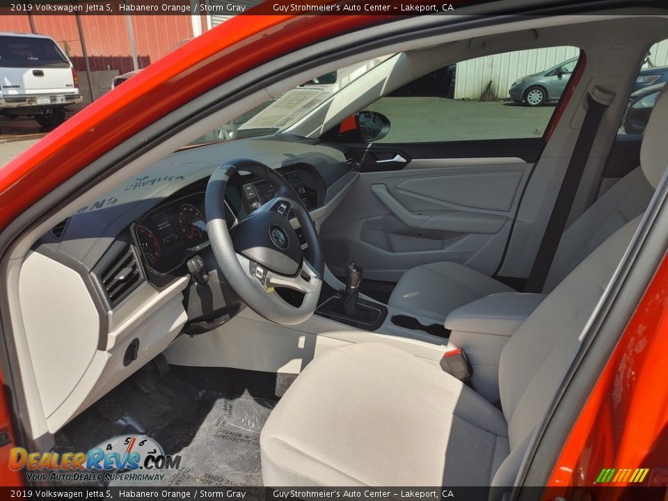 2019 Volkswagen Jetta S Habanero Orange / Storm Gray Photo #6