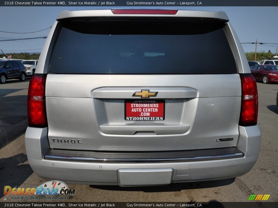 2018 Chevrolet Tahoe Premier 4WD Silver Ice Metallic / Jet Black Photo #5