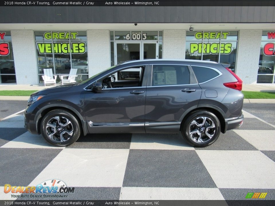 2018 Honda CR-V Touring Gunmetal Metallic / Gray Photo #1