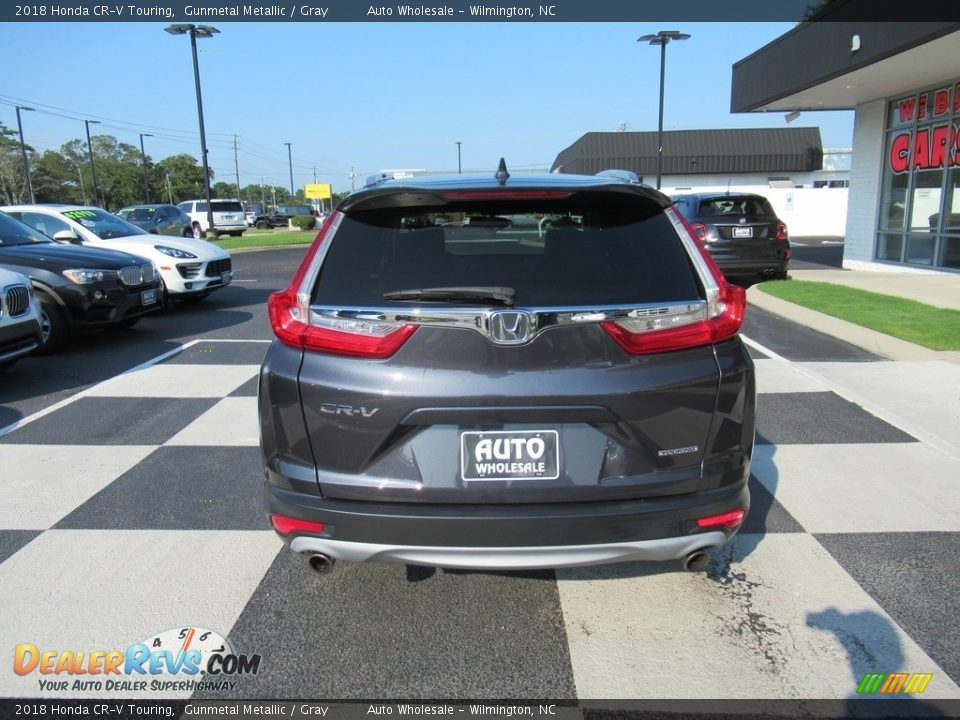 2018 Honda CR-V Touring Gunmetal Metallic / Gray Photo #4