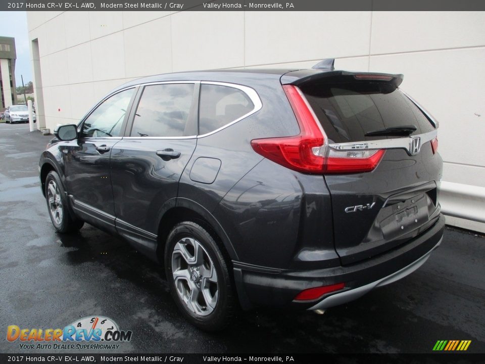 2017 Honda CR-V EX-L AWD Modern Steel Metallic / Gray Photo #3