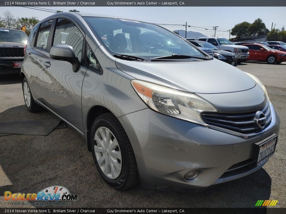 2014 Nissan Versa Note S Brilliant Silver / Charcoal Photo #1