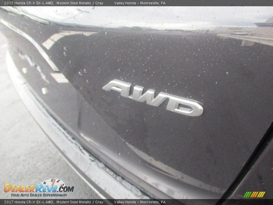 2017 Honda CR-V EX-L AWD Modern Steel Metallic / Gray Photo #6